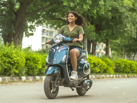 Happy Rider of Yakuza Electric Scooter